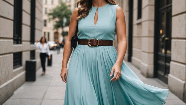 Quels types de ceintures fantaisie sont tendance pour cintrer une robe fluide?