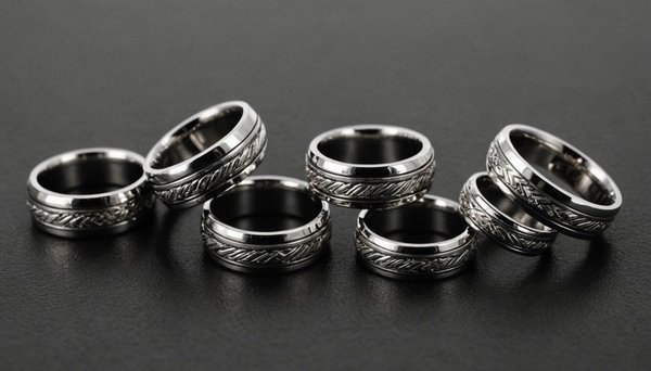 Chevalières et bagues en acier pour homme : élégance assurée